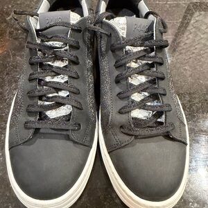 P448 Black Sneakers with White Sole